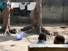 At the backside of Baraka hospital where the washing is done.