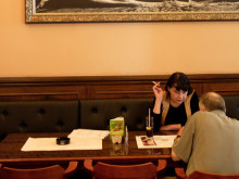 Cafe Louvre, Praag. Cafe Louvre, Prague.
