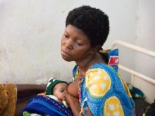 Ana Nyota (24 yrs) with her newly born daughter.