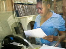 Registration at Kinondoni B dispensary.